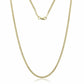 14K Solid Yellow Gold Cuban Link Chain Necklace