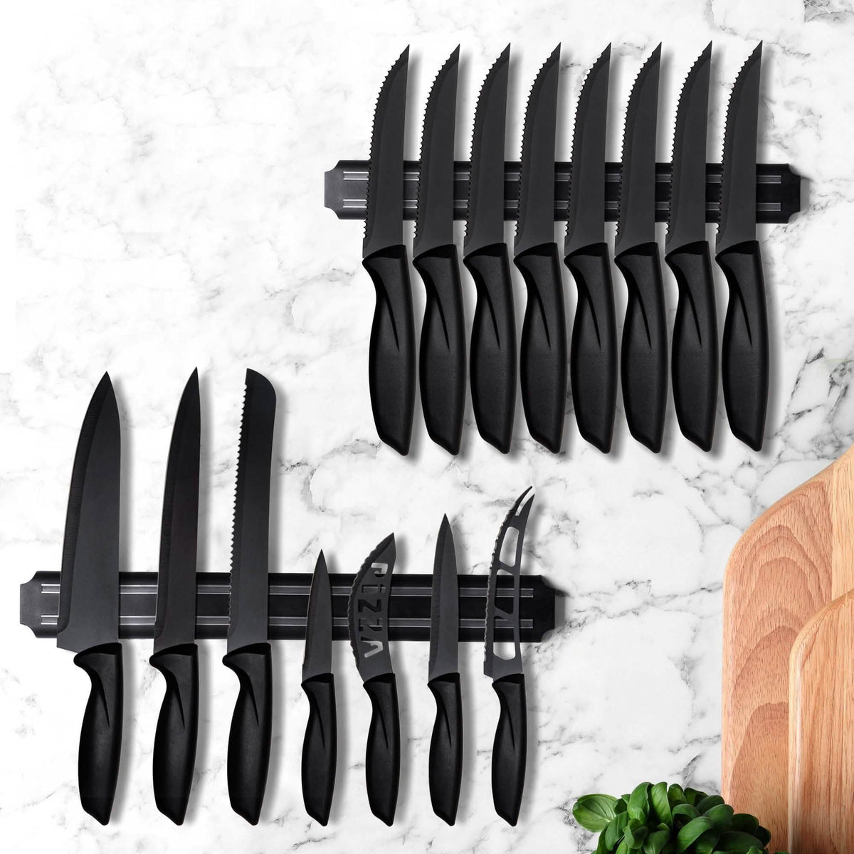 15 piezas: Juego de cuchillos de cocina
