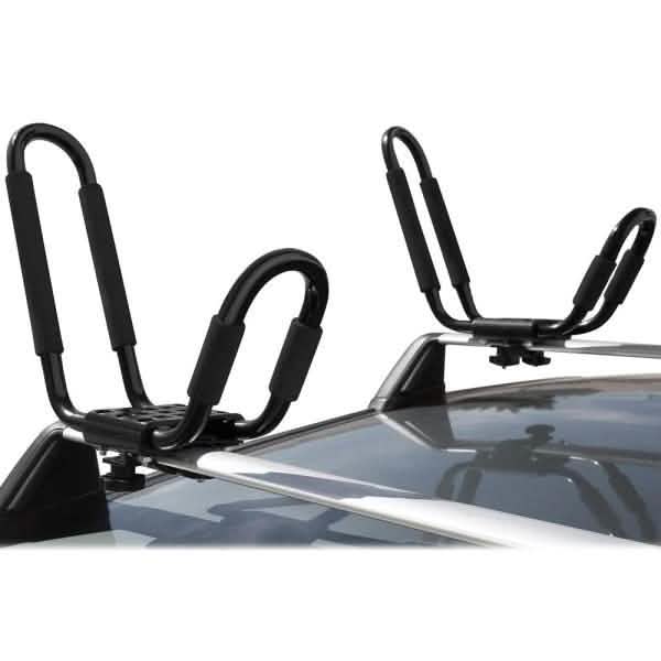 Transportador de kayak de techo con soporte en J de acero de 150 lb de capacidad