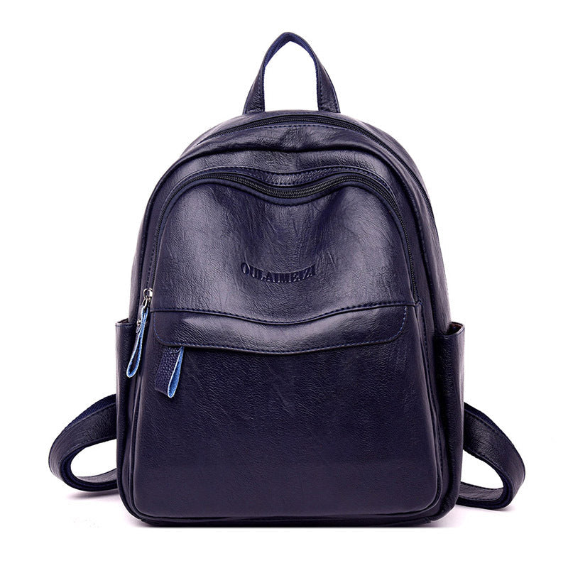 Women's Large Capacity Western Style Soft Leather Backpacks