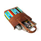 Bolso Tote de Piel Multicolor