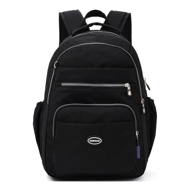 Flower Neutral Male Female Washing Nylon Backpacks