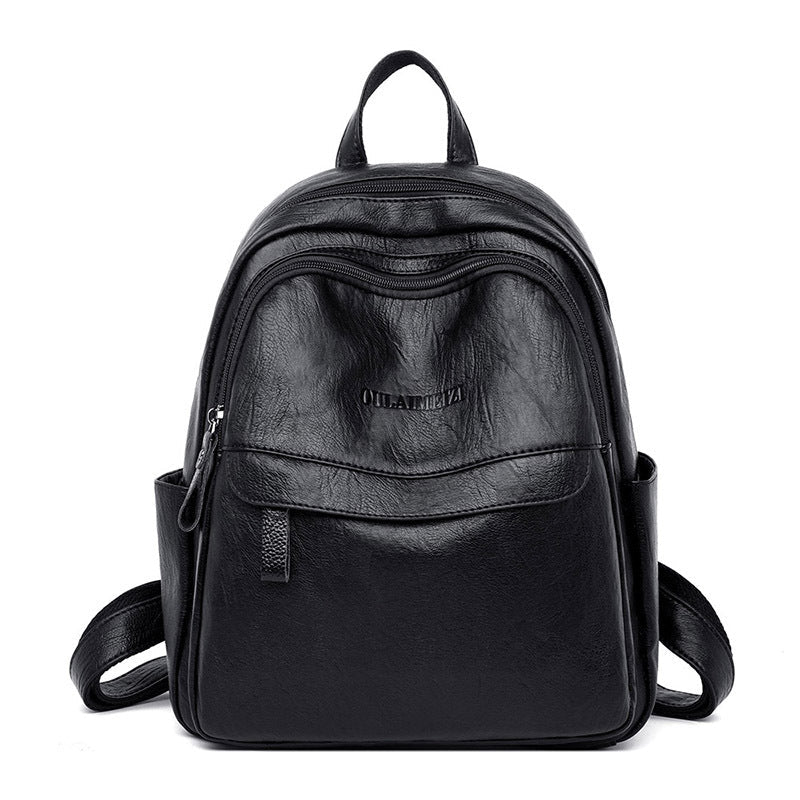 Women's Large Capacity Western Style Soft Leather Backpacks