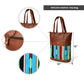 Bolso Tote de Piel Multicolor