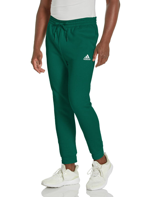 Pantalón afelpado Essential cónico de corte regular para hombre, talla alta, de adidas en color Collegiate Green