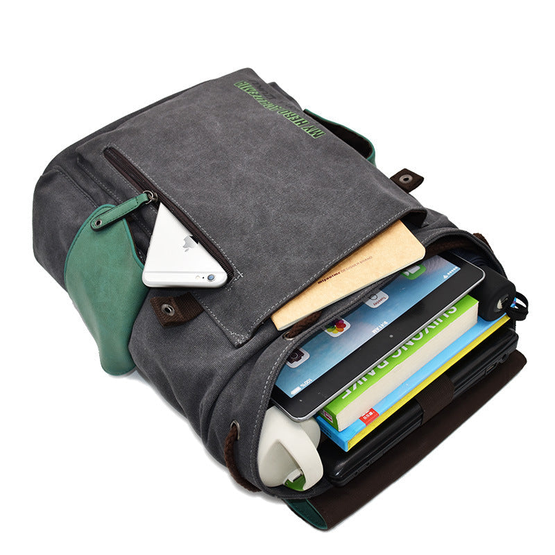 No Anime Beans Canvas Printed Trade Backpacks