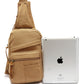 Flying Cloth High-grade Washed Canvas Fan Men's Chest Bags