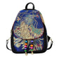 Women's Sequined Peacock Ethnic Style Embroidered Canvas Backpacks