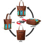 Bolso Tote de Piel Multicolor