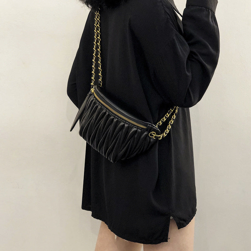 Women's Graceful Unique Summer Pleated Fashionable Bags
