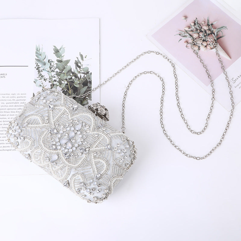 Dinner Party With Diamonds Gown Clutch Evening Bags