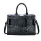 Women's Fashion Letter Pattern Portable Embossed Handbags
