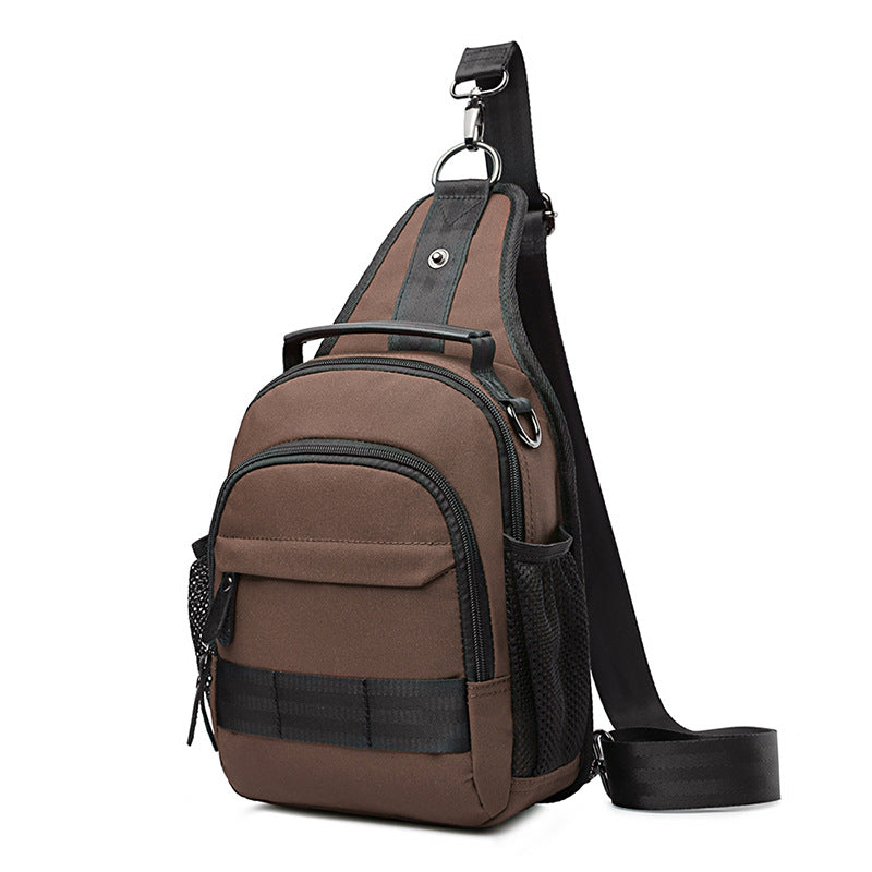 Men's Korean Style Trendy Waterproof Polyester Portable Men's Chest Bags