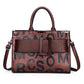 Women's Fashion Letter Pattern Portable Embossed Handbags