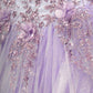 Ladivine 15701 Floral Off the Shoulder A-line Quince Ball Gown