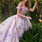 Ladivine 15704 Off the Shoulder Quinceanera Floral Ball Gown