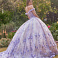 Ladivine 15704 Off the Shoulder Quinceanera Floral Ball Gown