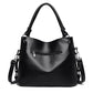 Women's Large Capacity Fan Stitching Simple Tassel Handbags