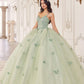 Ladivine 15718 Long Princess Layered Tulle 3D Applique Ball Gown