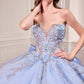 Vestido de Gala de Quinceañera Strapless con Escote Corazón Ladivine 15726