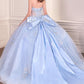 Vestido de Gala de Quinceañera Strapless con Escote Corazón Ladivine 15726