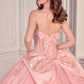 Vestido de Gala de Quinceañera Strapless con Escote Corazón Ladivine 15726