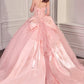 Vestido de Gala de Quinceañera Strapless con Escote Corazón Ladivine 15726