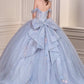 Vestido de gala de quinceañera con hombros descubiertos Ladivine 15728