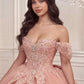 Vestido de gala de quinceañera sin hombros Ladivine 15729
