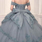 Vestido de gala de quinceañera sin hombros Ladivine 15729