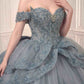 Vestido de gala de quinceañera sin hombros Ladivine 15729