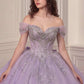 Ladivine 15730 Glitter Tulle Embroidered Lace Applique Sweet 16 Gown