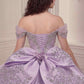Ladivine 15730 Glitter Tulle Embroidered Lace Applique Sweet 16 Gown