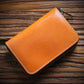 Men's Handmade Retro First Layer Cowhide Zipper Short Coin Purses