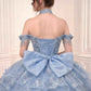 Vestido de Gala de Quinceañera Abullonado con Hombros Descubiertos Ladivine 15742