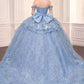 Vestido de Gala de Quinceañera Abullonado con Hombros Descubiertos Ladivine 15742