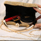 Women's Vintage Pleated Dinner Banquet Fashion Metal Portable Evening Bags