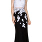 Cinderella Divine 1586 Halter Lace Appliques Mock Two-Piece Gown