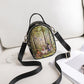 Women's Mobile Printed Cartoon Cute Zipper Phone Bags