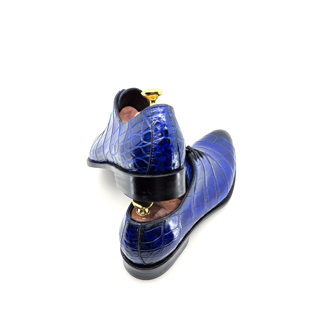 Maurice Georgia Alligator Oxford - Cobalto/Azul