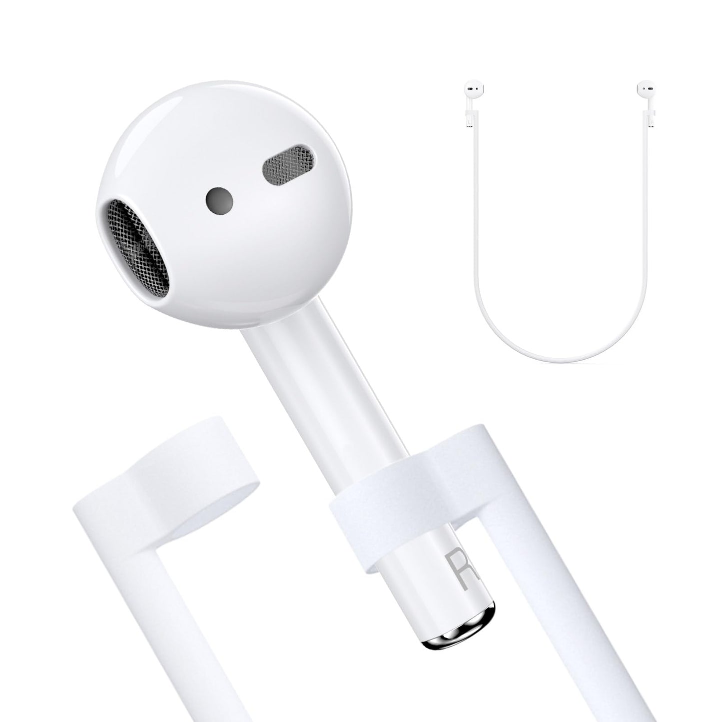 Un Solo Auricular Derecho de Repuesto para airpods 2da Generación Ganchos de Oreja Desmontables Lado R Auricular Inalámbrico Modelo A2032