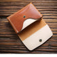 Women's & Men's Handmade Retro Short And Genuine Cattlehide Leather Men's Wallets