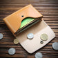 Women's & Men's Handmade Retro Short And Genuine Cattlehide Leather Men's Wallets