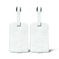 White Leather Luggage Tags Set