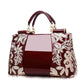 Women's Fashion Patent Leather Mother's Bright Elegant Shoulder Bags