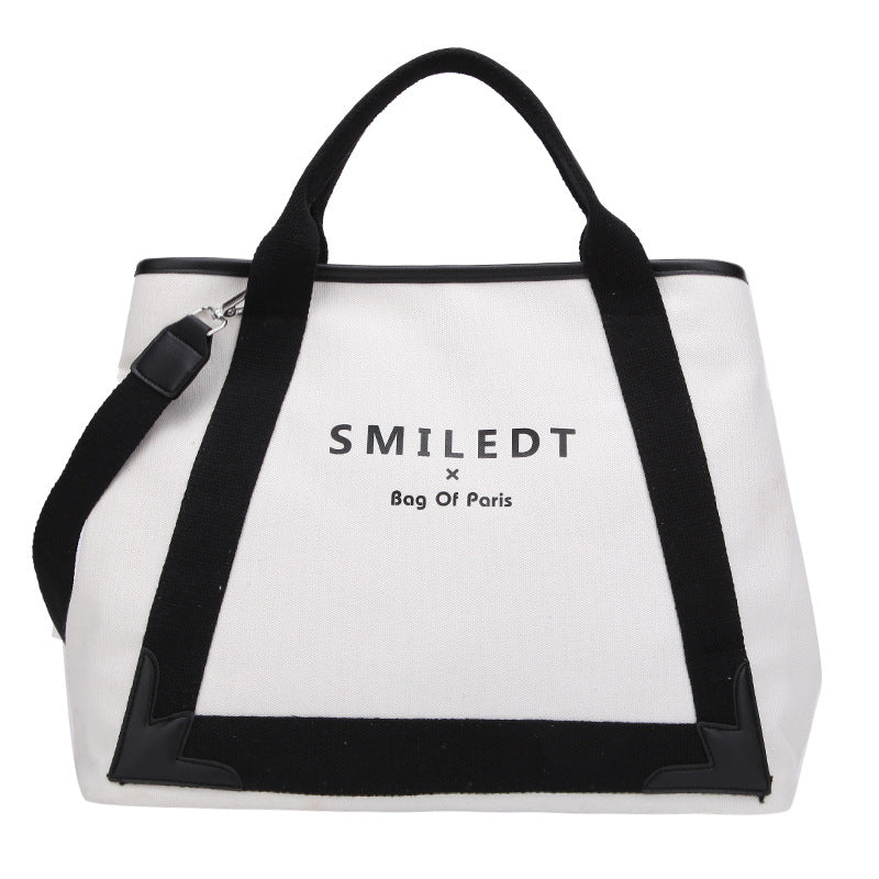 Women's Trendy Large Capacity Fashion Simple Canvas Shoulder Bags