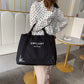 Women's Trendy Large Capacity Fashion Simple Canvas Shoulder Bags