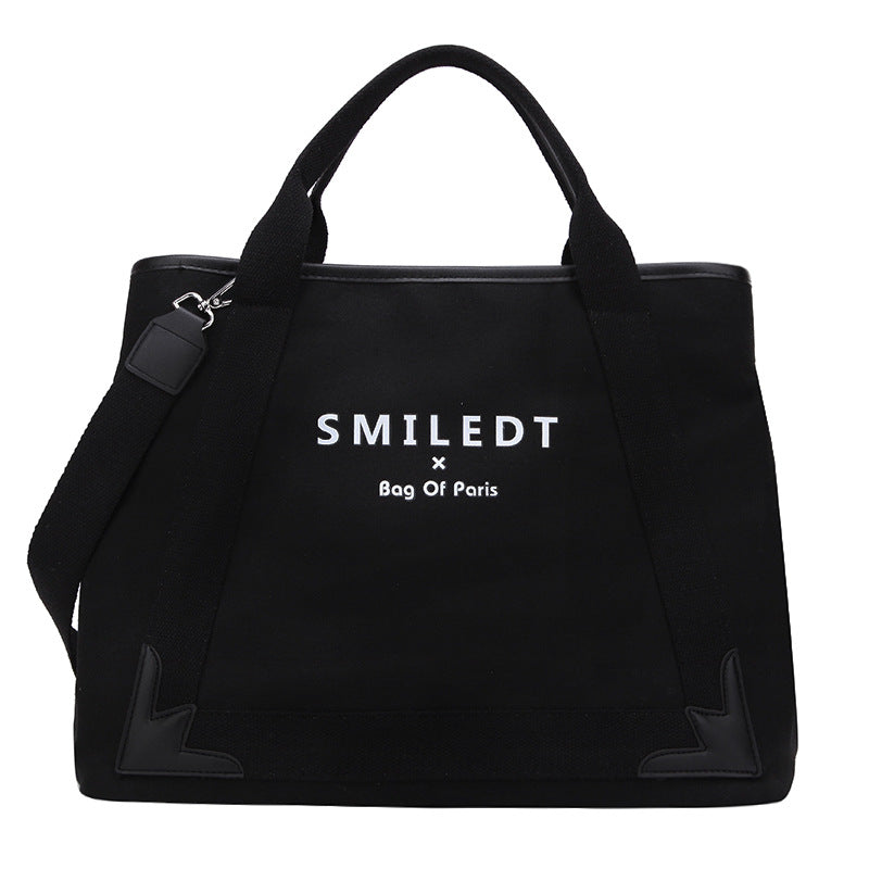 Women's Trendy Large Capacity Fashion Simple Canvas Shoulder Bags