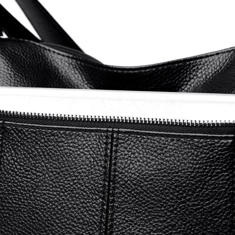Women's Fashionable Mother Large Capacity Soft Leather Crossbody Bags