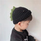 Dinosaur Spike Toddler Beanie | Hand-Knitted Cotton & Wool Winter Hat